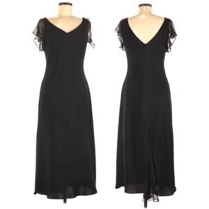 Jones New York Black Midi Cocktail Dress 8